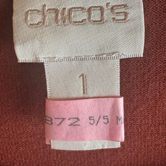 Chicos Rust Color Top - Picture 2 of 3